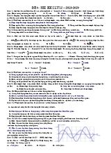Đề thi học kỳ I môn Vật lý Lớp 12 - Đề 4 - Năm học 2019-2020